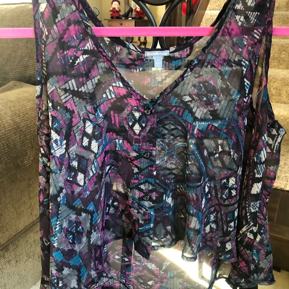 Charlotte Russe sheer tank